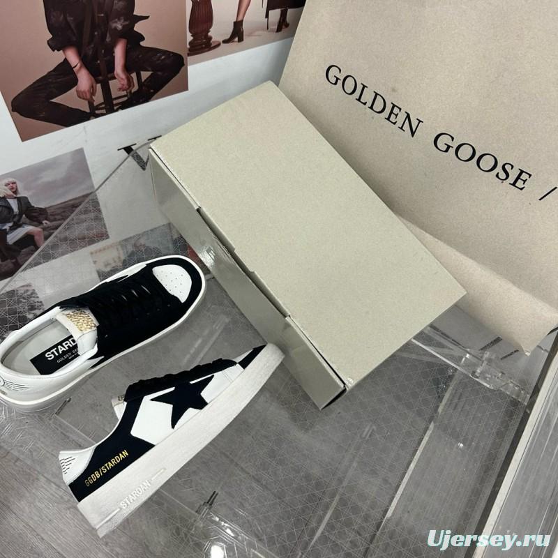 2024 Unisex GGDB Black White Leather Sneakers 