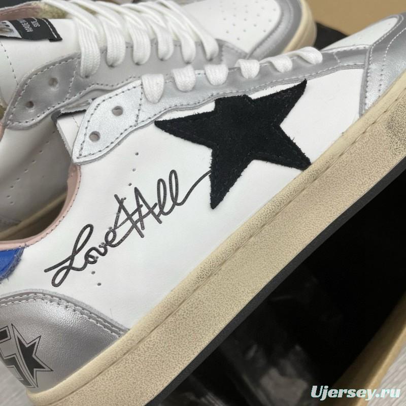 2024 Unisex GGDB White Grey Blue Leather Sneakers MJ00260