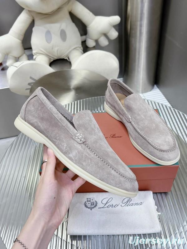 2025 Men Le Parmentier Grey Suede Loafers LY00260