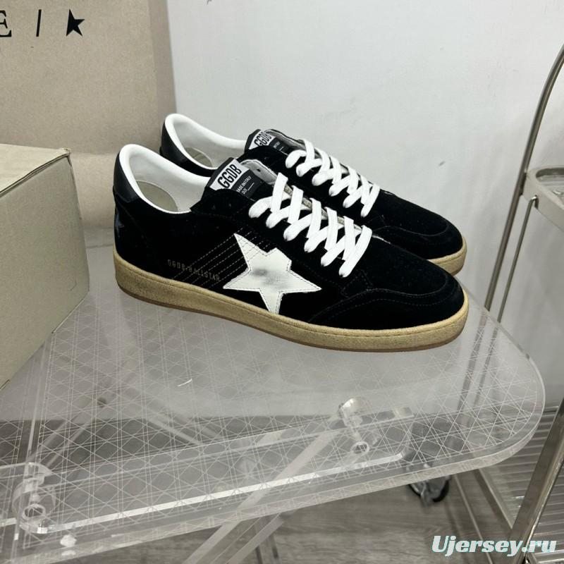 2024 Unisex GGDB Black White Suede Low Top Sneakers MJ00260
