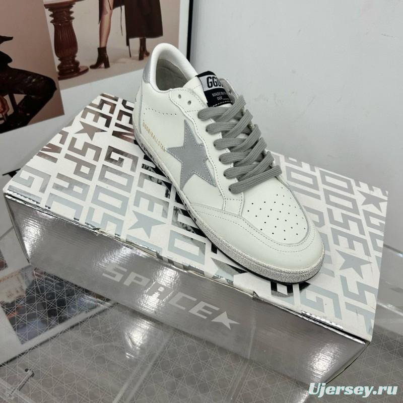 2024 Unisex GGDB White Grey Leather Suede Low-Top Sneakers