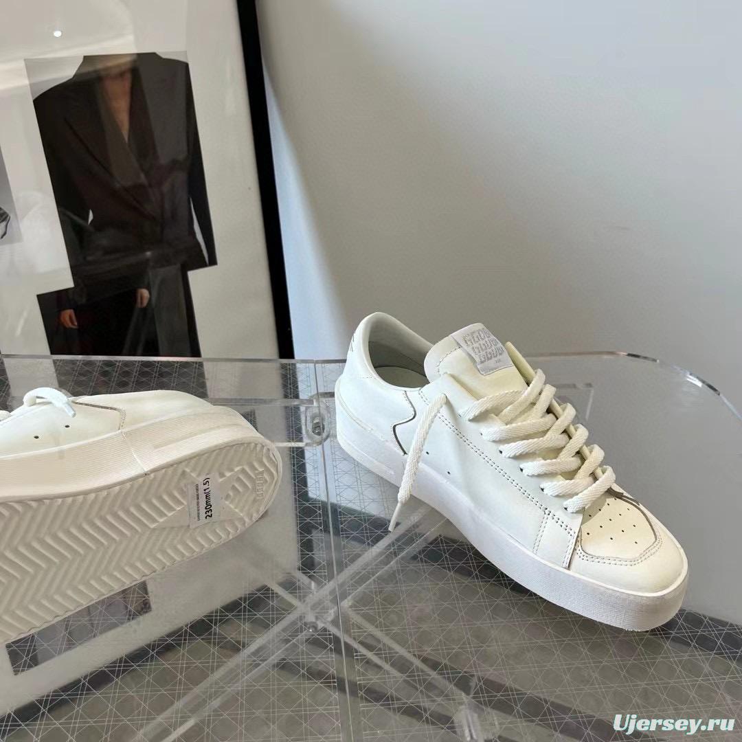 2024 Unisex GGDB White Leather Low Top Sneakers MJ00260