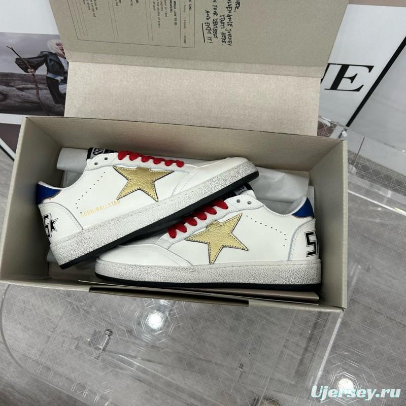 2024 Unisex GGDB White Gold Leather Sneakers MJ00260