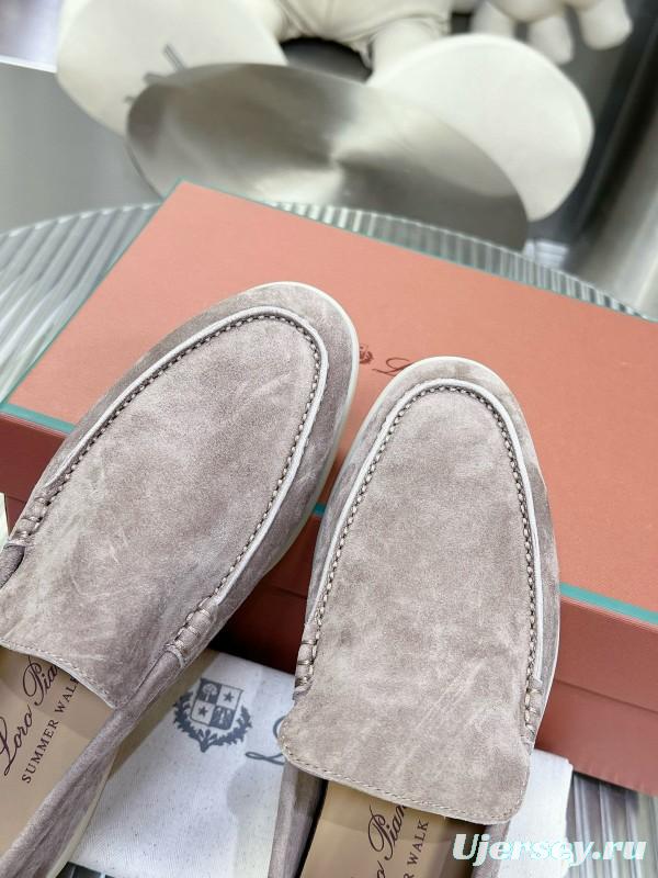 2024 Unisex LP Light Pink Suede Loafers MJ00270