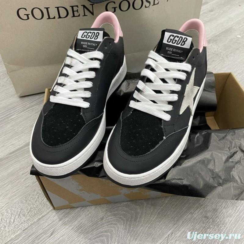 2024 Unisex GGDB Black Pink Leather Suede Sneakers MJ00260