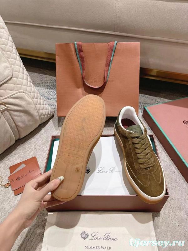 2025 Unisex Le Parmentier Olive Green Suede Leather Sneakers High Version LY00320(F)/LY00330(M)