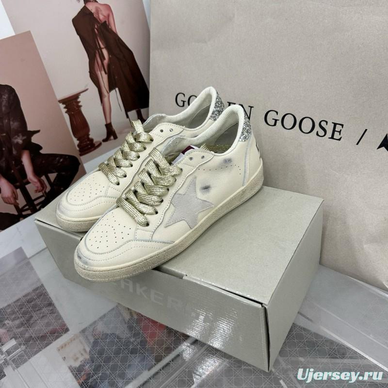 2024 Unisex GGDB White Grey Leather Suede Sneakers MJ00260