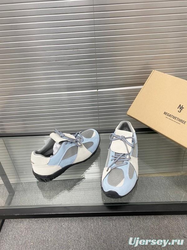 2025 Women Puma Light Blue White Oxford Leather Breathable Sneakers KFY00280