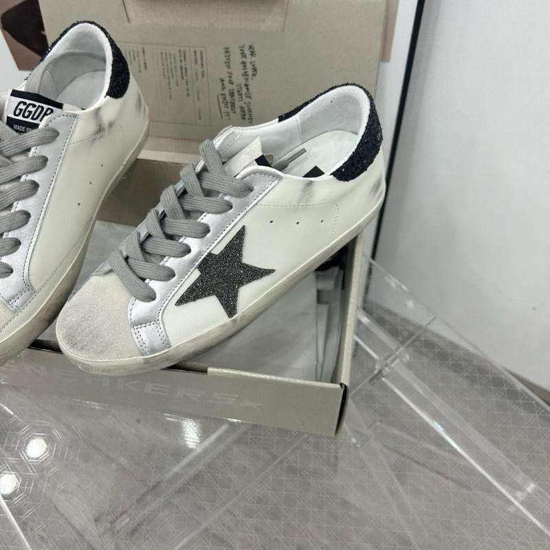 2025 Unisex GGDB White Black Leather Sneakers