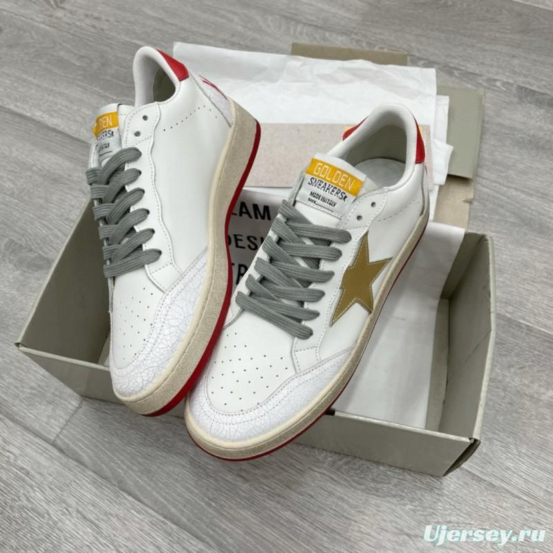 2024 Unisex GGDB White Red Beige Leather Sneakers MJ00260