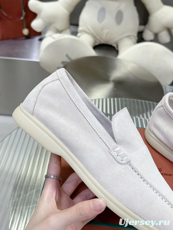 2025 Men LP White Suede Loafer LY00260