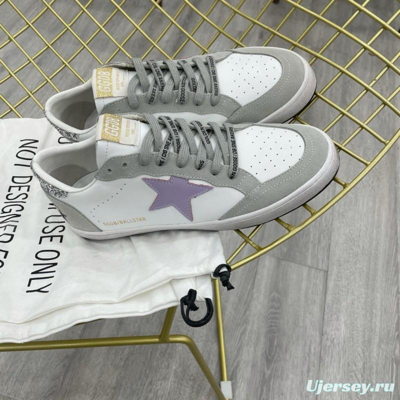 2024 Unisex GGDB White Purple Grey Leather Suede Low Top Sneakers MJ00260