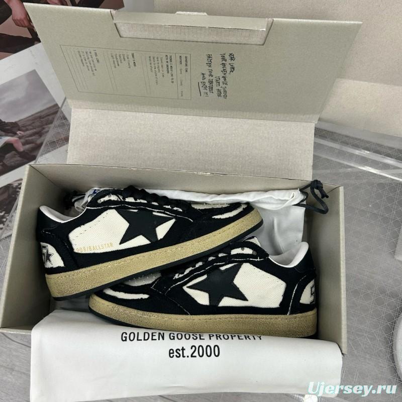 2024 Unisex GGDB Black White Canvas Leather Low Top Sneakers MJ00260