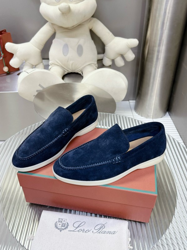 2024 Men Le Parmentier navy suede loafers