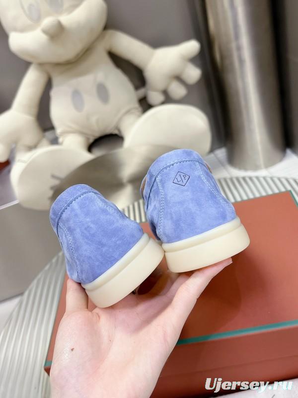 2025 Men LP Blue Suede Loafers LY00260