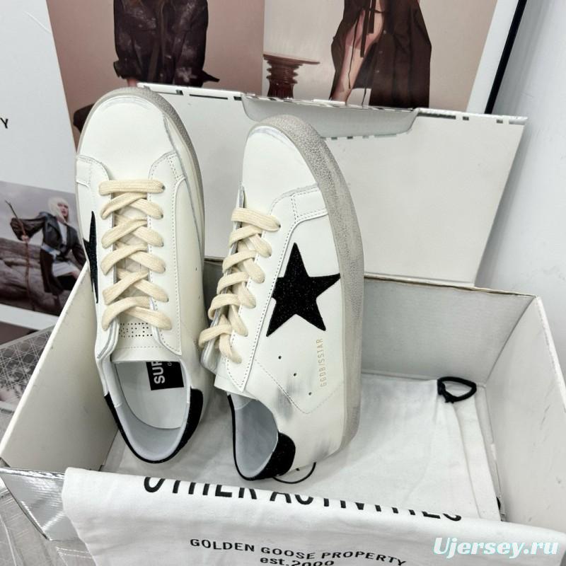 2025 Women GGDB White Black Leather Sneakers