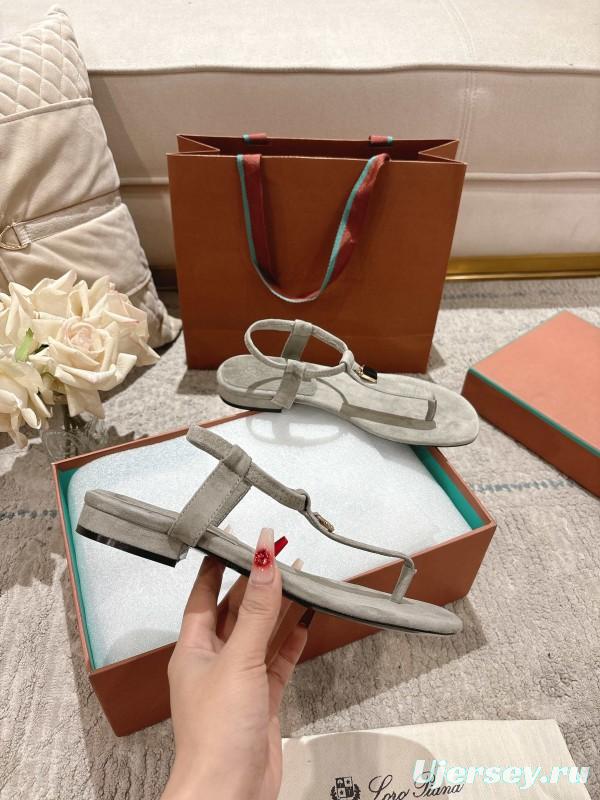 2025 Women LP Beige Suede Sandals LY00250