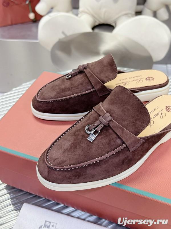 2024 Slippers LP Brown Suede Loafers