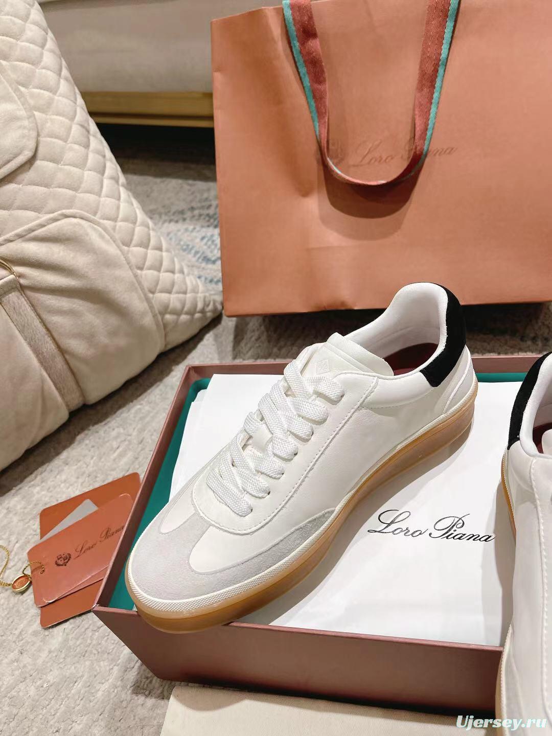 2025 Unisex Le Parmentier White Black Leather Sneaker LY00320(F)/LY00330(M)