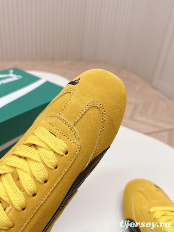 2025 Women Puma Yellow Suede Speedcat Sneakers LY00280