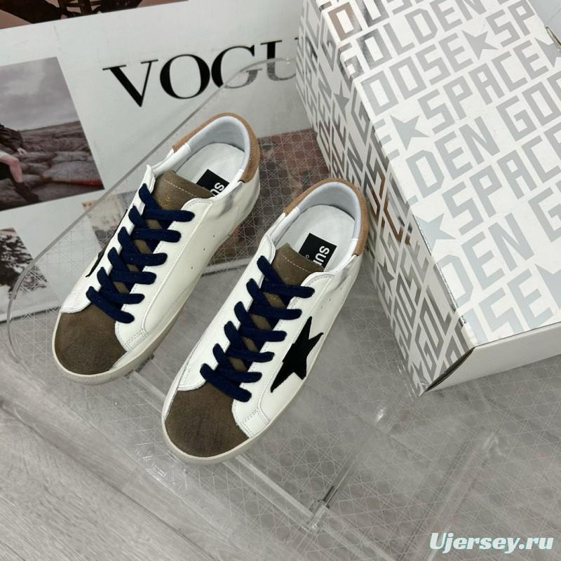 2025 Women GGDB White Black Suede Leather Sneakers