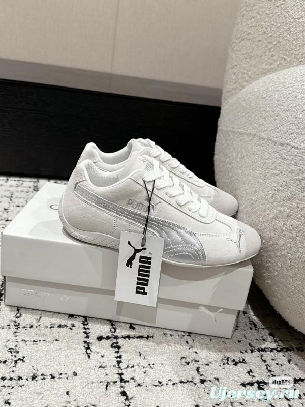 2025 Women Puma White Leather Sneakers KFY00260