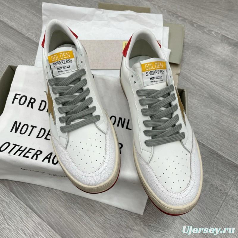 2024 Unisex GGDB White Red Beige Leather Sneakers MJ00260