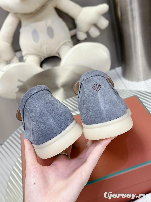 2025 Men Le Parmentier Grey Suede Loafers LY00260