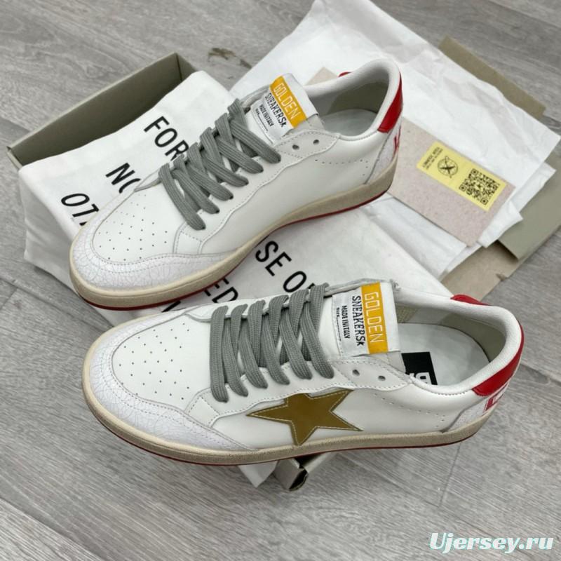 2024 Unisex GGDB White Red Beige Leather Sneakers MJ00260