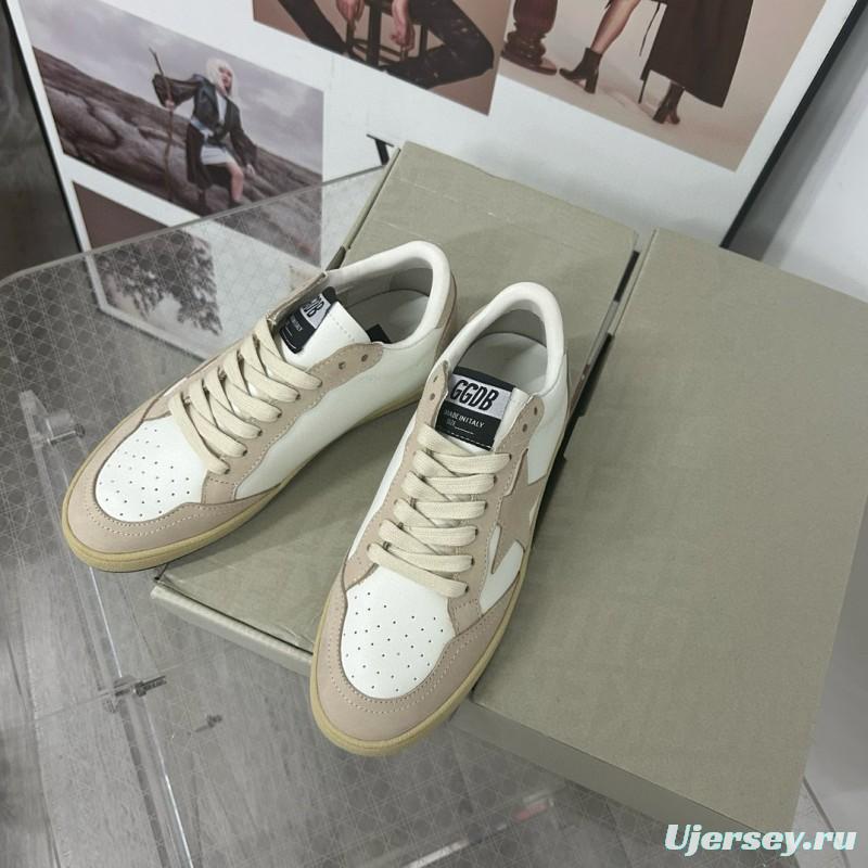 2024 Unisex GGDB White Beige Leather Suede Low Top Sneakers MJ00260