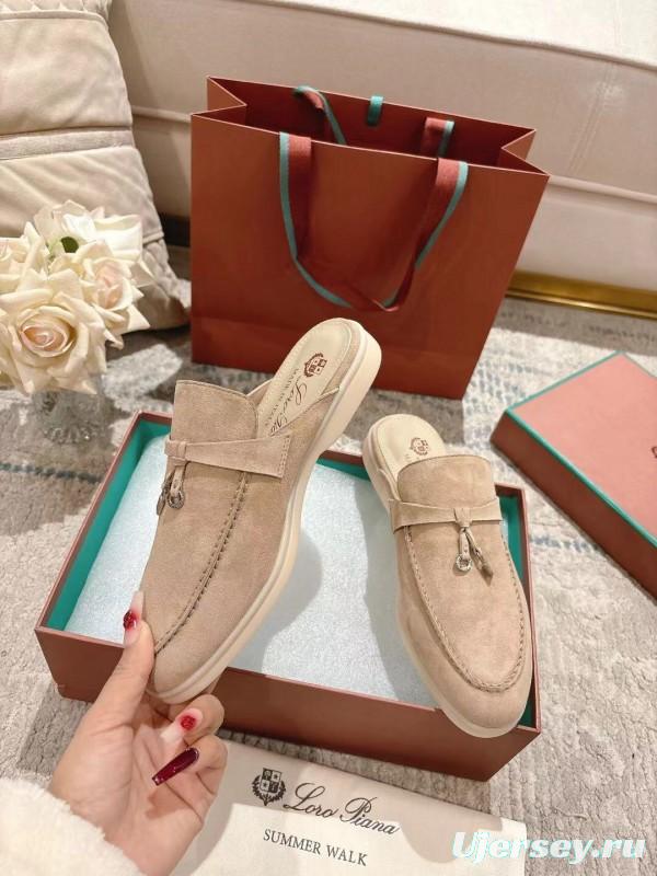 2025 Slippers LP Beige Suede Casual LY00360