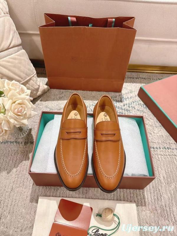 2025 Women LP Brown Leather Loafer LY00340
