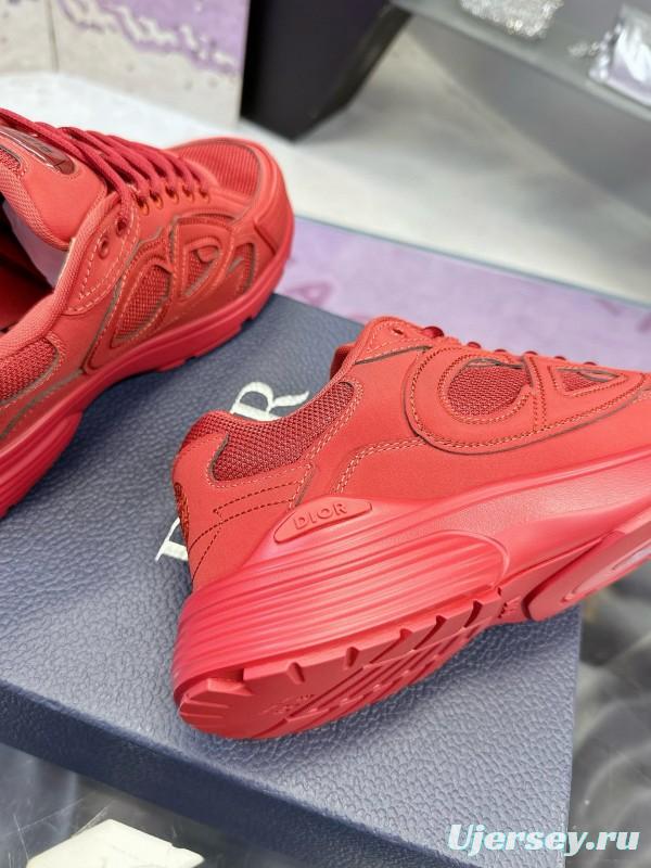 2024 Unisex Dior Red Mesh Technology Fabric B30 Sneakers Collaboration MJ00330
