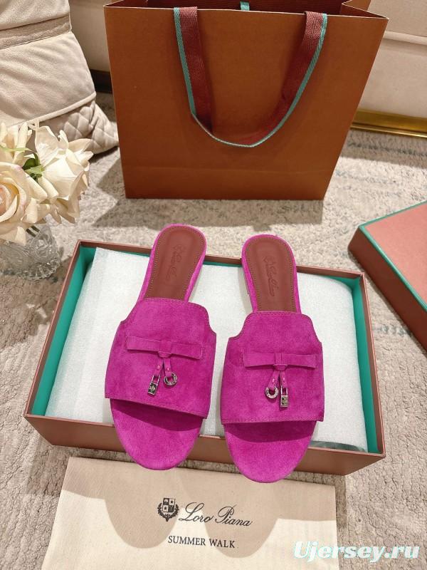 2025 Slippers Le Parmentier Pink Suede Slippers