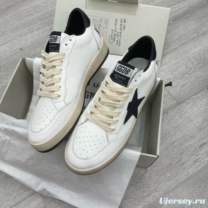 2024 Unisex GGDB White Black Leather Sneakers MJ00260