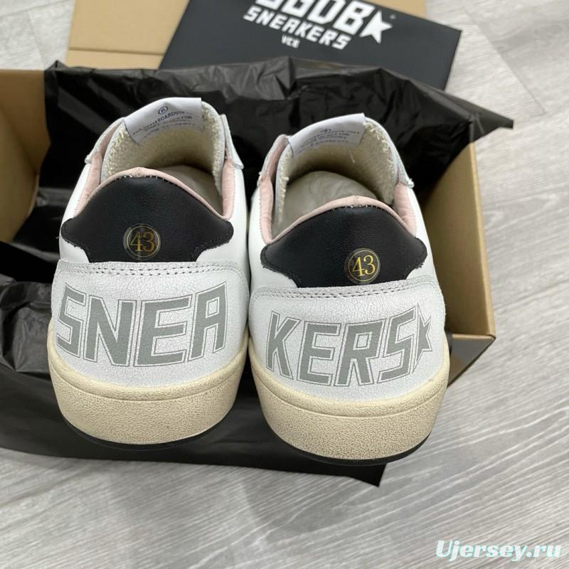 2024 Unisex GGDB White Black Leather Sneakers MJ00260