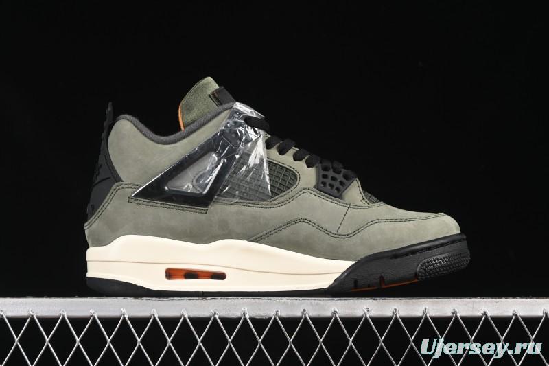 Nike Air Jordan 4 Retro OG Undefeated Collaboration Olive Green Suede - IB1519-200