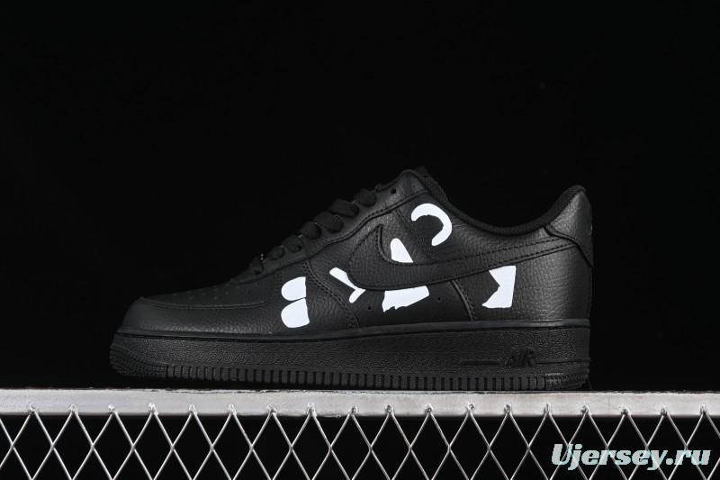 Nike Comme Des Garcons Air Force 1 Low Casual Sneakers with Full-Length Air Cushion - IB9949-001