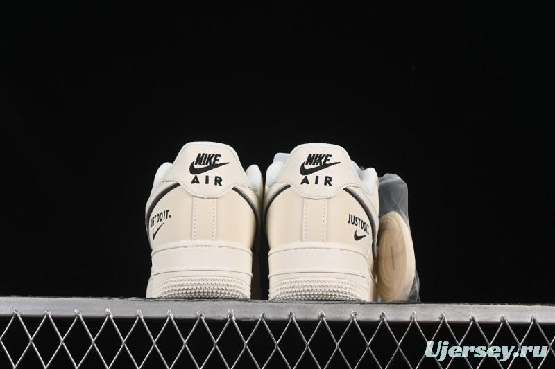 Nike Air Force 1 '07 Low Just Do It Gray Blue Denim Casual Sneakers - CS5288-012