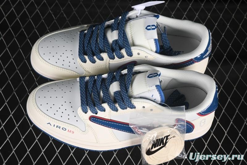 Nike Travis Scott x Fragment Design x Air Jordan 1 Low OG SP AJ1 Low-top Casual Skate Shoes - FC1688-240