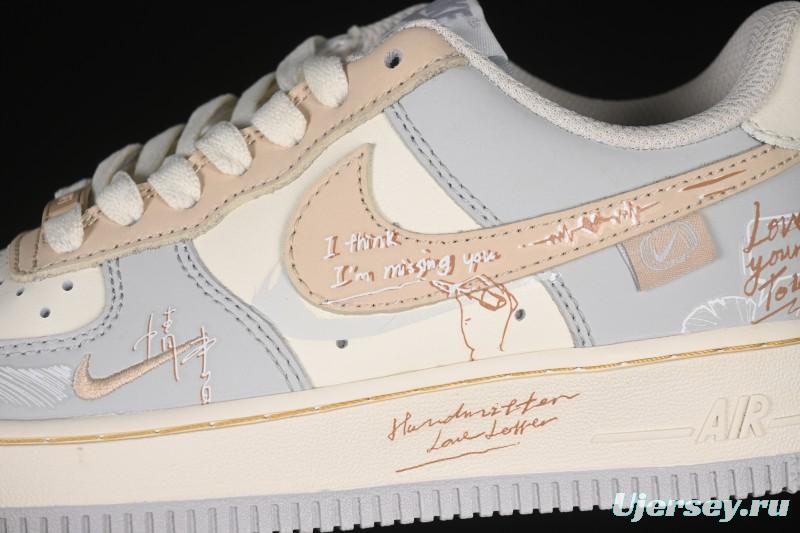 Nike Air Force 1'07 Low Love Letter Casual Sneakers - DB3301-111