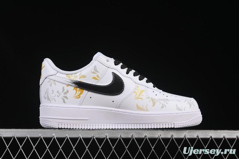 Nike Air Force 1'07 Low East Fence Drunk Chinese Style Gradient Yellow Low-Top Casual Sneakers - ZH0316-082