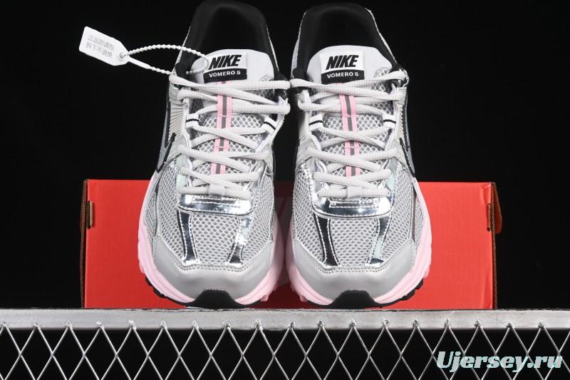 Nike Zoom Vomero 5 Retro Casual Running Shoes with Lightweight Cushioning - HF1877-001