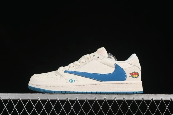 Nike Travis Scott x Fragment Design x Air Jordan 1 Low OG SP AJ1 Low Top Casual Sneakers - ZH2598-165