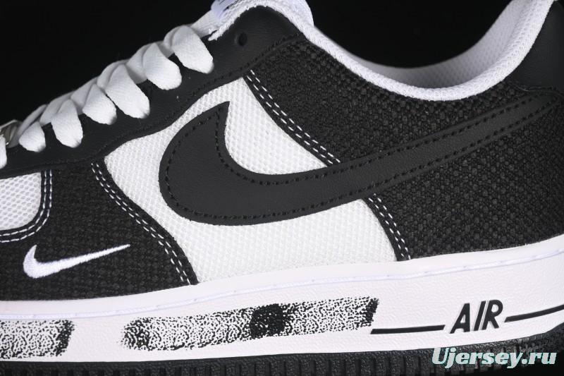 Nike Air Force 1'07 Low Custom Denim Swoosh Casual Sneakers - ZH0316-091