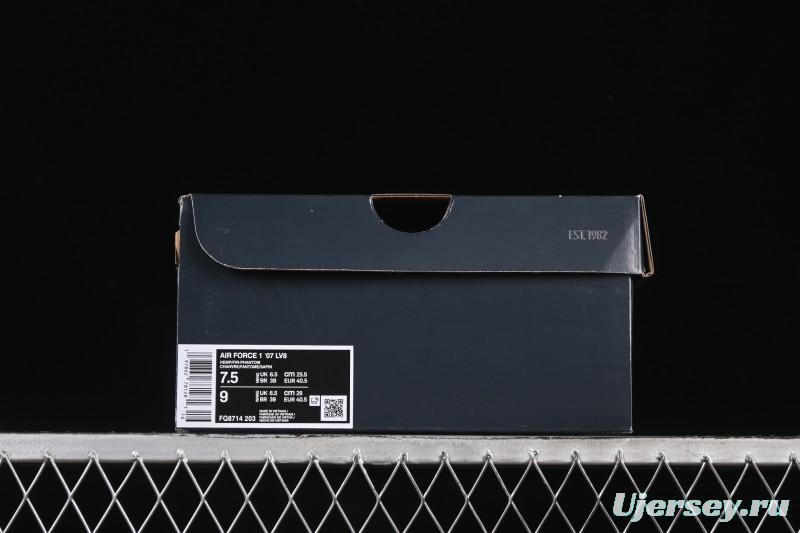 Nike Air Force 1'07 Low Casual Sneakers with Full-Length Air Cushion - FQ8714-203