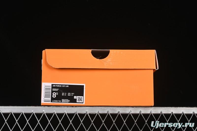 Nike Air Force 1 '07 Low LV Collaboration Black Gold Casual Sneakers - JJ2508-703