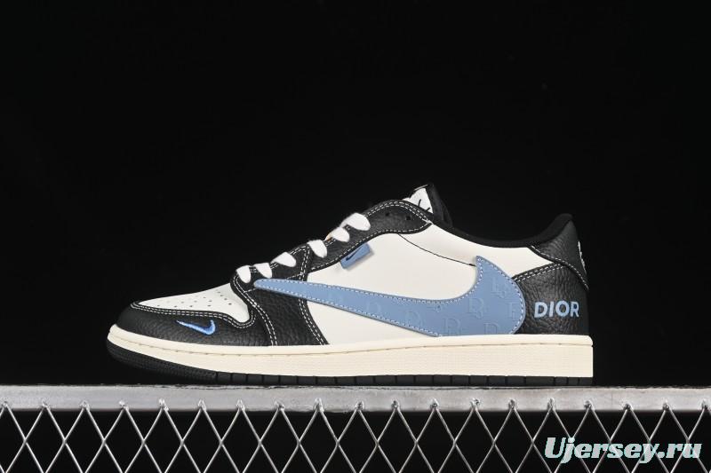 Nike Travis Scott x Fragment Design x Air Jordan 1 Low OG SP AJ1 Low Top Casual Sneakers - XZ5749-003
