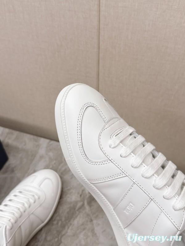 2025 Unisex Dior Black White Grey Leather Suede Sneakers Matchpoint KFY00300