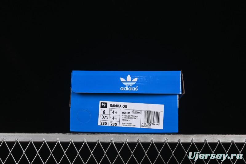 Adidas Samba OG Classic Casual Sneakers - HQ5155